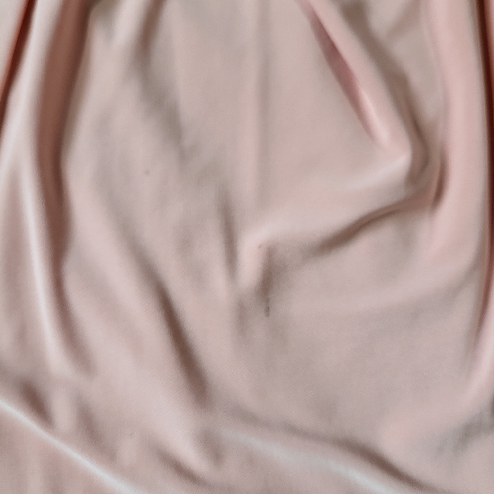 MISA Los Angeles Light Pink Domino Tie Front Midi Dress Size Small - Picture 16 of 16